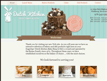 Tablet Screenshot of dutchkitchenbakery.com